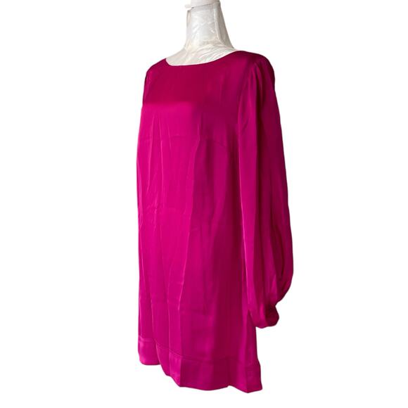 NWT Retro Cache Fushia Pink Split Sleeve Shift Knee Length Glam Dress Size 12 - Picture 15 of 15